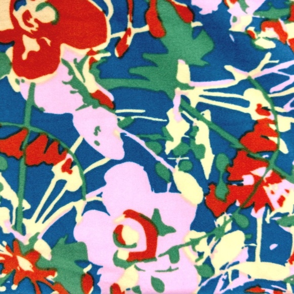 LuLaRoe New OS Floral Leggings Womens One Size - Picture 2 of 4